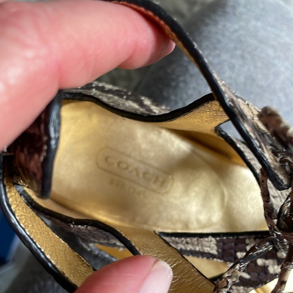 COACH vintage gladiator style python sandal size 9.5 - Picture 16 of 16